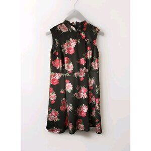Ashley Stewart Dress 18 Sleeveless Floral Midi